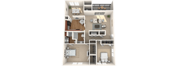 Keystone Crossing Apartment Three Bedroom