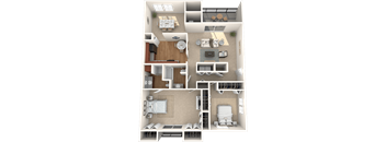 Keystone Crossing Apartment 3 Bedroom