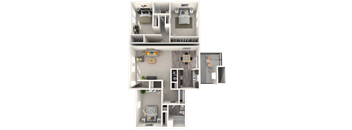 Three Bedroom Townhome