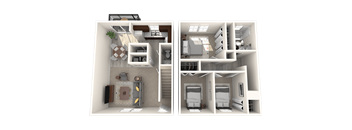 Three Bedroom Mishawaka Townhome