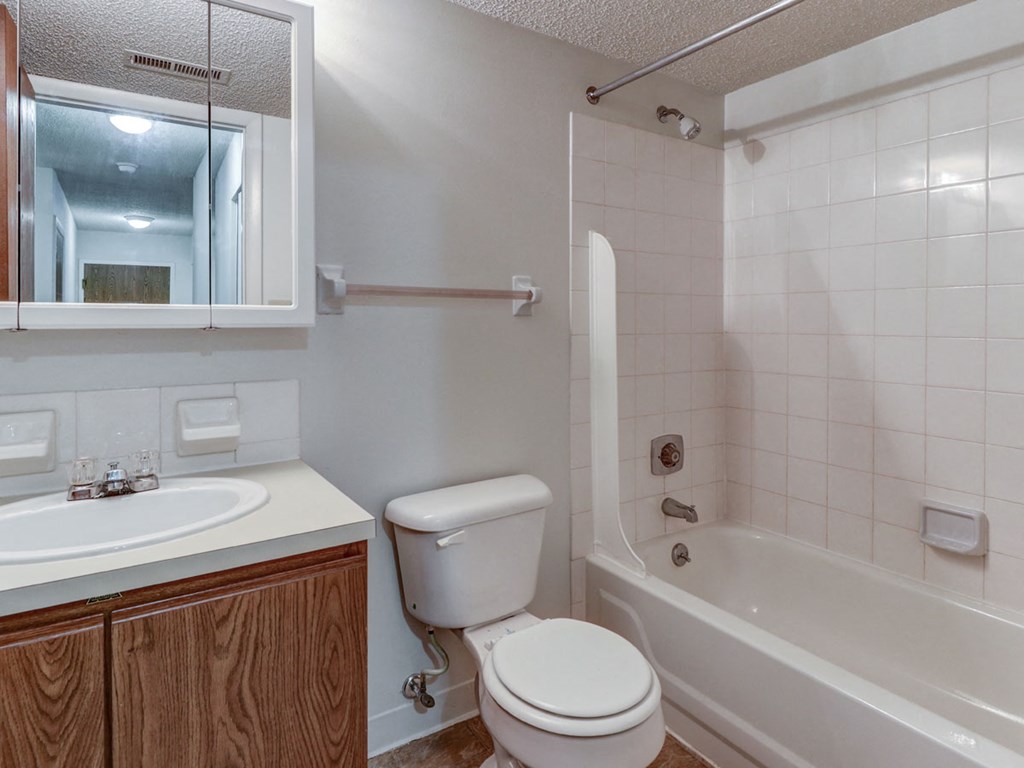 Townhome full bath at Ashley Pointe Apartments