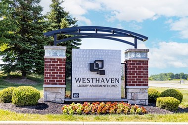 Apartment Community Entrance Sign at Westhaven Luxury Apartments