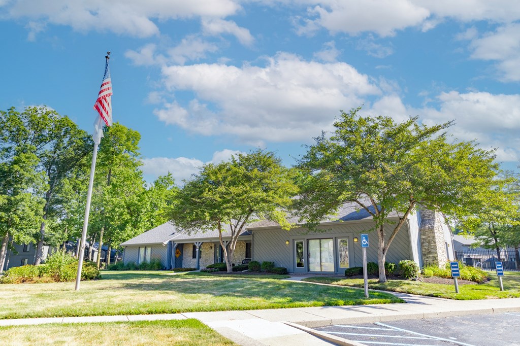 Exterior Leasing Office at Woodlake