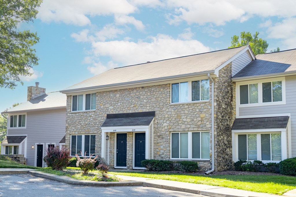 Apartment Building Exterior at Woodbridge Bloomington