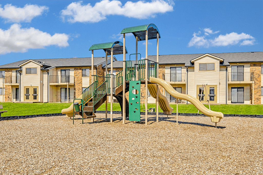 Playground for children at Thompson Village Apartments, Indianapolis, IN, 46227
