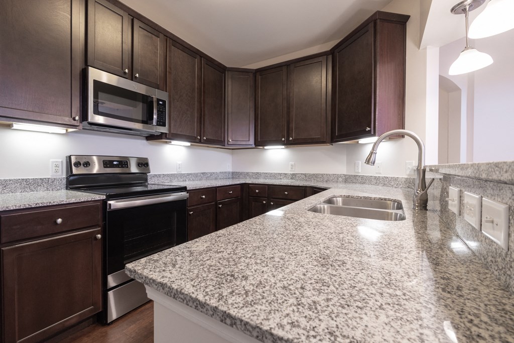 Aspria Floor Plan Kitchen at Westhaven Luxury Apartments