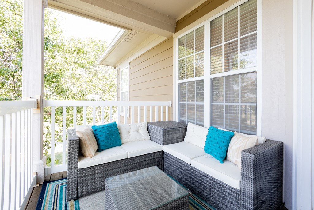 Balcony with Outdoor Furniture at Westhaven Luxury Apartments