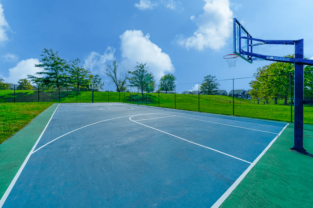 Basketball courts at Somerset Lakes Apartments, offering a great outdoor space for recreation.