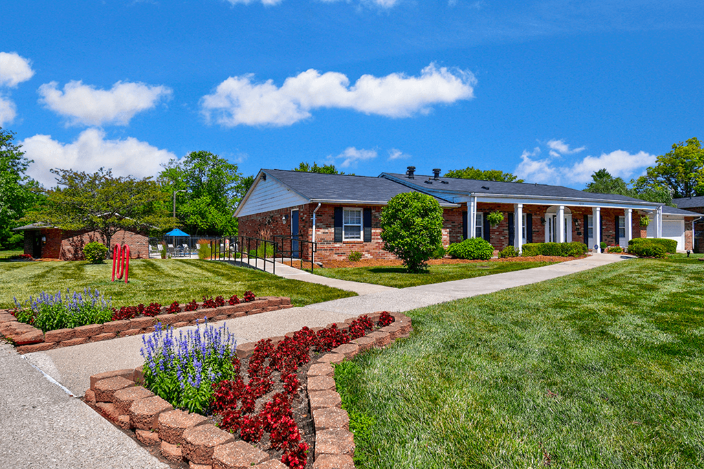 Clubhouse building exterior at Ashton Brook Apartments.