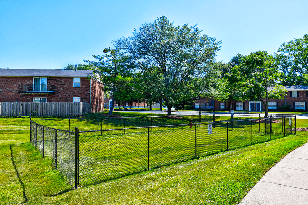 Dog park at Ashton Brook Apartments, providing a spacious area for pets.