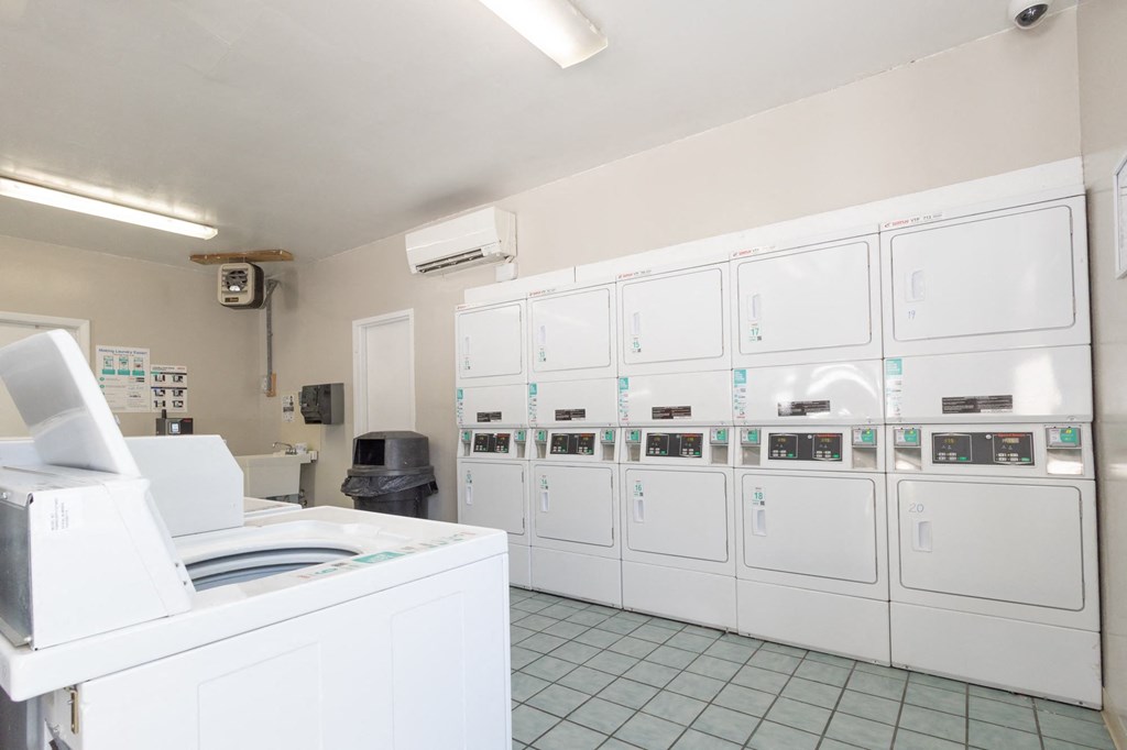 Laundry facility at Woodbridge Apartments Bloomington
