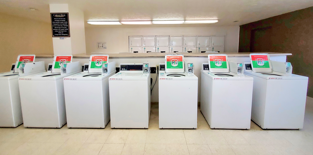 On-site laundry care centers at Carriage House West.