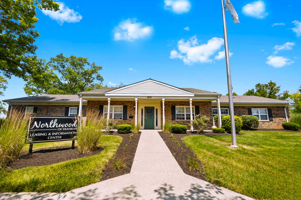 Leasing office and information center at Northwood Apartments in Franklin