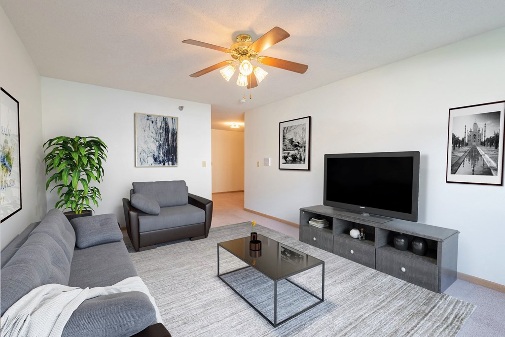 Living room at Kirby Manor