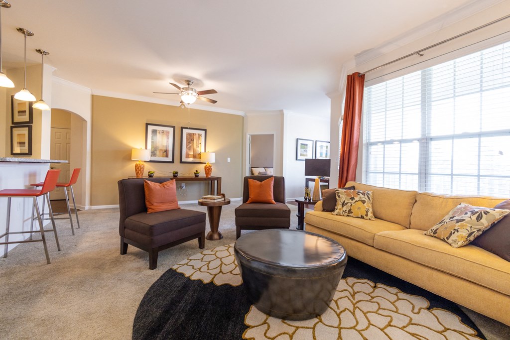 Mirbeau Floor Plan Open Living Space at Westhaven Luxury Apartments