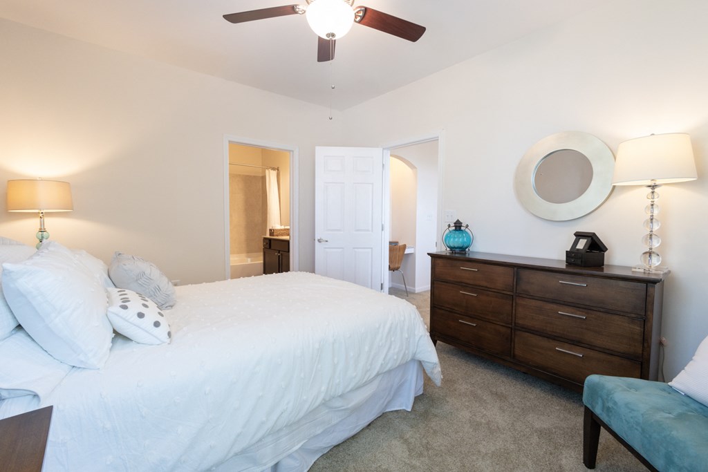 Mirbeau Floor Plan Master Bedroom at Westhaven Luxury Apartments