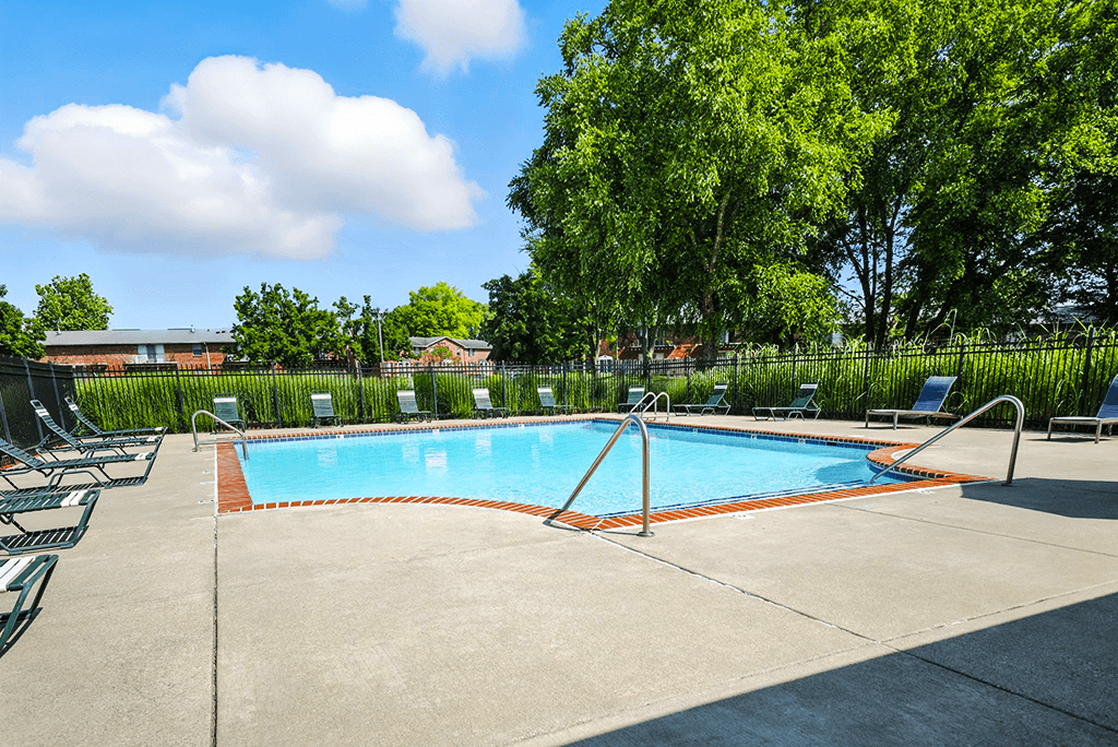 Swimming pool at Ashton Pointe Apartments.