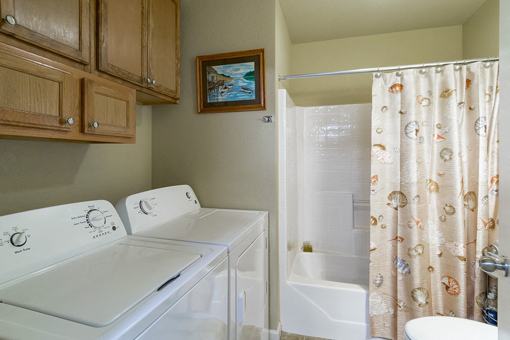 Bathroom with Washer and Dryer