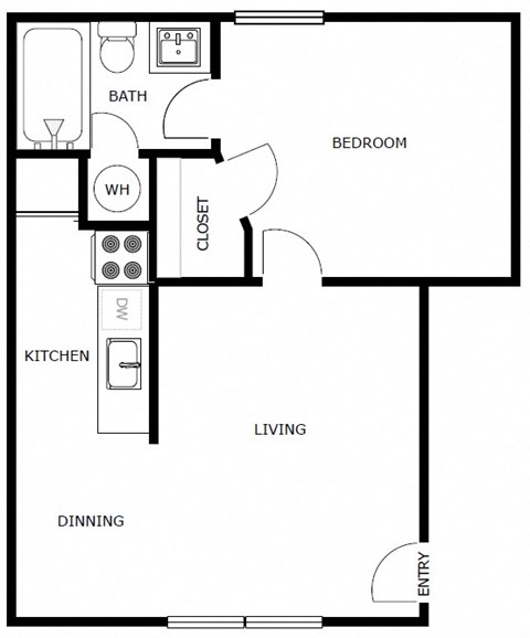 One Bedroom One Bathroom