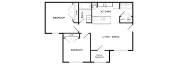 Two Bedroom One Bath