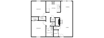 a floor plan of a house