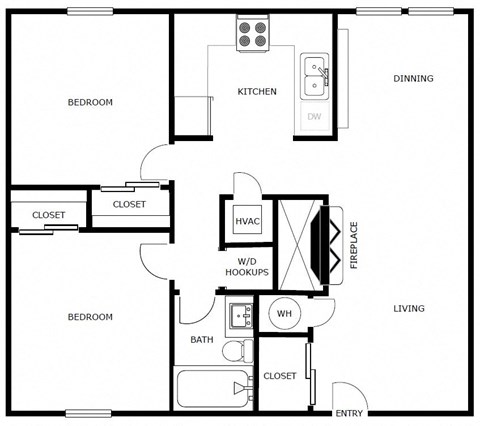 a floor plan of a house