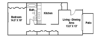 1 Bedroom 1 Bathroom