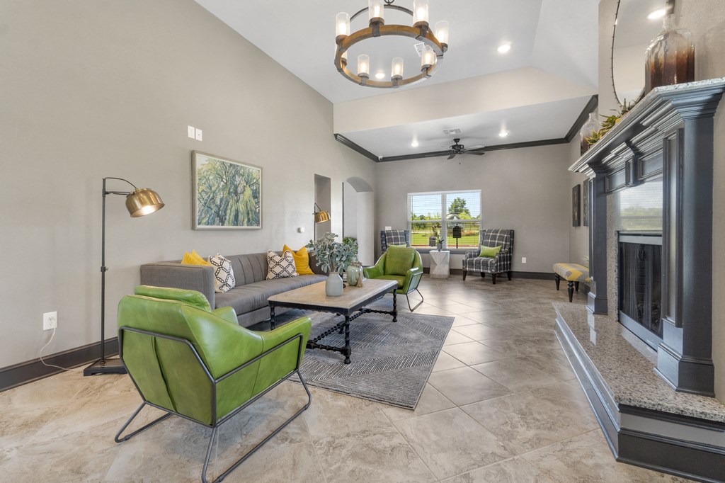 Willow Creek clubhouse with fireplace