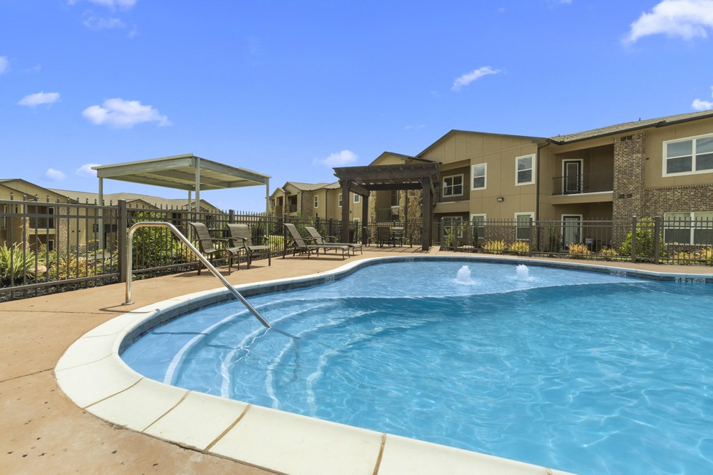 our apartments have a large resort style swimming pool