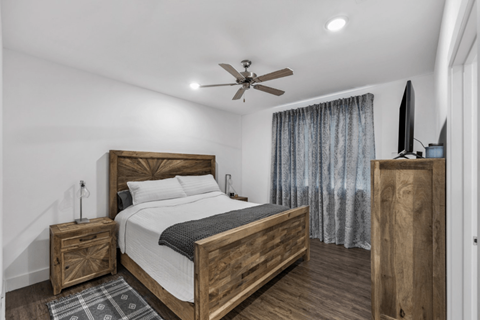 Large bedroom at Flat Creek Apartments