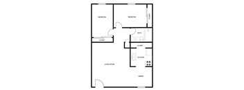 a floor plan of an apartment at Shiloh Commons