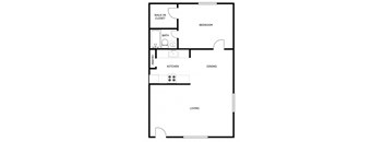 a floor plan of an apartment at Shiloh Commons
