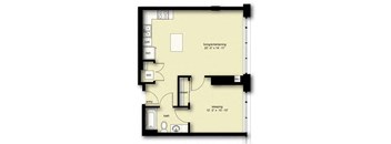 B3 Floor Plan at Stadium Place, Seattle, 98104