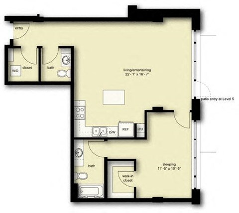 a floor plan of a small house with a footprint
