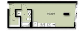 Studio 1 Bath Income Qualified A03