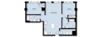 C7 Floor Plan C7 Floor Plan at Stadium Place, Seattle, WA, 98104