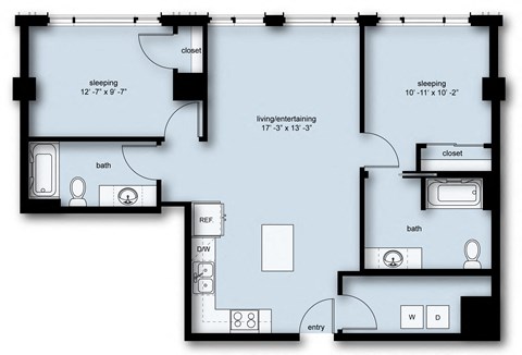 a blueprint of a floor plan of a house
