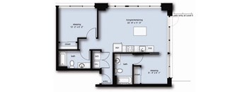 C9 Floor Plan at Stadium Place, Seattle