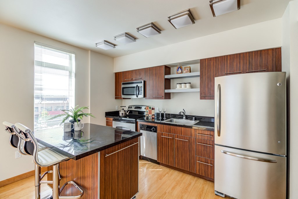 Kitchen - The 101 Apartments, Kirkland WA