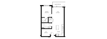 One Bedroom + Den B6