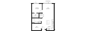 One Bedroom + Den B7