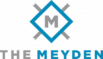A logo with a blue diamond shape and a letter M in the center.