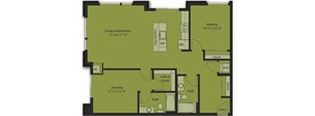 Two Bedroom E1 Upgraded