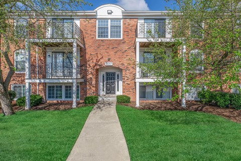 our apartments have a walkway to the front door of our building