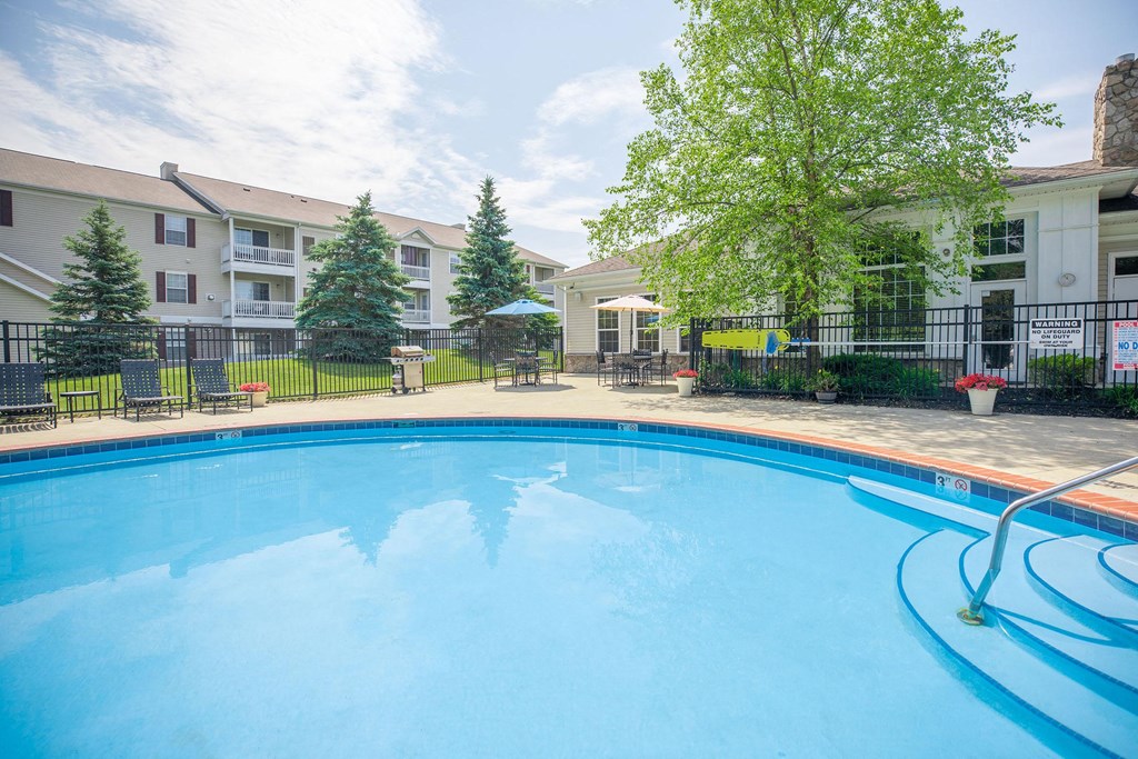 the swimming pool at our apartments