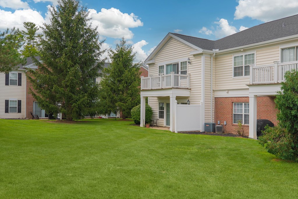 a large lawn in front of a house
