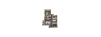 Cottonwood Floor Plan at fifty9 Grove Apartments, Naperville