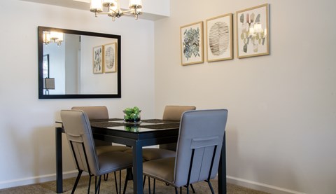 Dining Table with chairs at Pine Ridge Apartments, Rochester Hills, MI