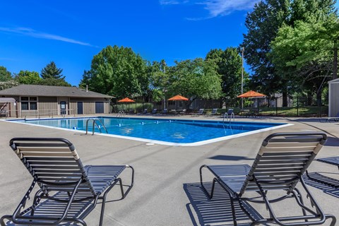 the swimming pool at our apartments