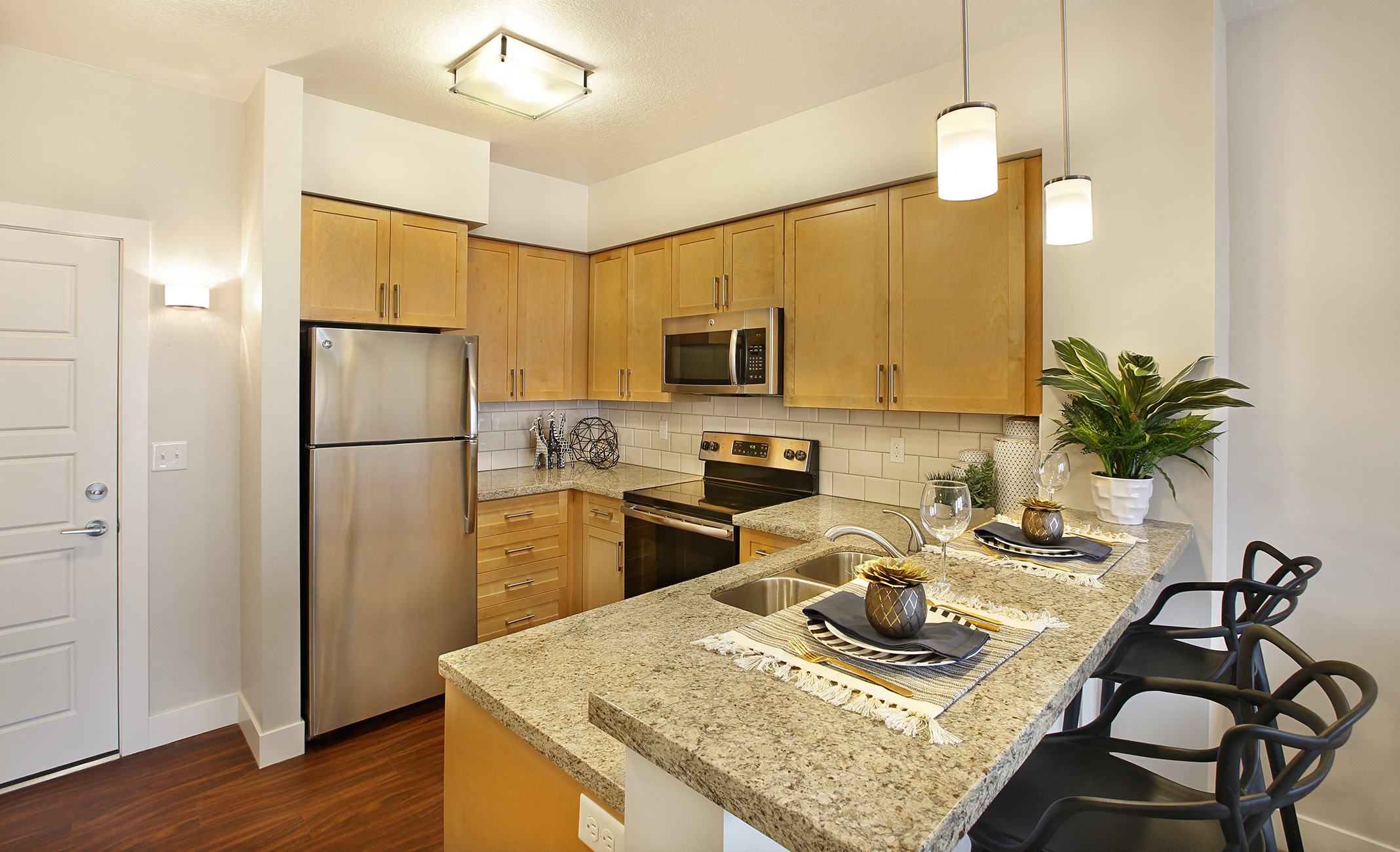 Kitchen Space at Liberty Crest Apartments, Utah